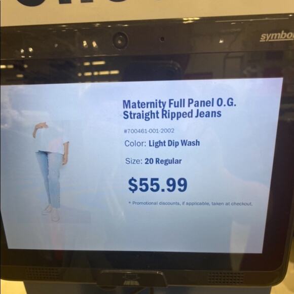 Old Navy maternity full panel O.G. Straight ripped - Picture 4 of 7